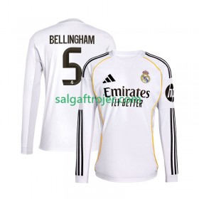 Real Madrid Jude Bellingham 5 Fodboldtrøjer Hjemmebanesæt 2025/26 Langærmet